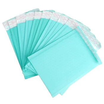 10pcs/Lot Teal Green Poly Bubble Mailers Подплатени пликове Самозапечатващ се плик Bubble Envelope Доставка Плик