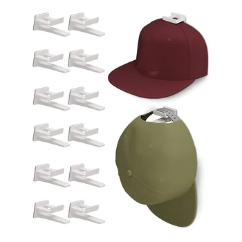 12PCS дрехи палто бейзболна шапка кука многофункционален пространство спестяване багажник за спалня кухня баня у дома