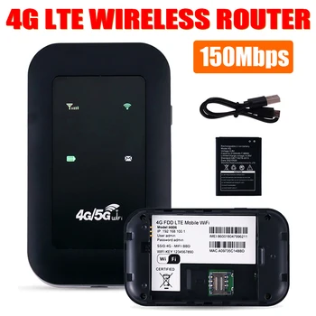 150Mbps 3G/4G WiFi ретранслатор LTE рутер WiFi усилвател WiFi усилвател Безжичен Wi-Fi ретранслатор на дълги разстояния Mifi Extender Modem Dongle