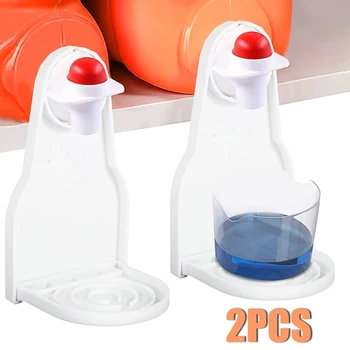 2PCS Сгъваем препарат за капково улавяне Организатор за пране Клип Плътно върху перални бутилки чучури Държач за чаши за перилен препарат