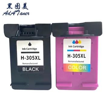 305 XL 305XL черен трицветен рециклиран мастиленоструен мастилено-струен касета за HP305 за HP DeskJet 2300 2710 2700 4110 4120 2320 принтер