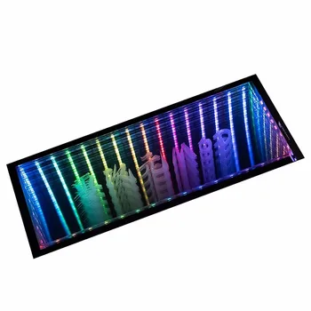 3D Infinity RGB панел PC случай осветление плоча персонализирана шаси декорация GPU задна плоча DIY геймъри Transperant AURA MOD