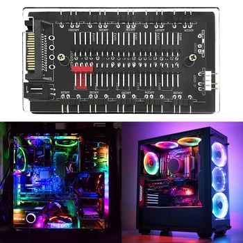 4Pin PWM & 5V 3Pin ARGB PC RGB вентилатор охладител многопосочен сплитер 10/16 Hub ARGB и PWM HUB Cooler Master за настолен компютър