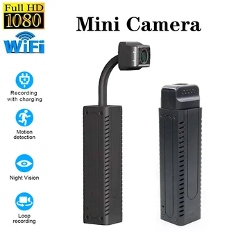HD 1080p мини камера широкоъгълна нощно виждане интелигентна преносима малка WiFi безжична мрежа за наблюдение запис видеокамера