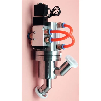 KF пневматичен вакуумен преграден клапан Високовакуумен ъглов клапан 24V / 220V вакуумен клапан
