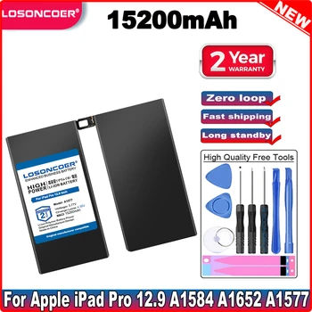 LOSONCOER 15200mAh A1584 A1652 A1577 Таблетна батерия за iPad Pro 12.9 инчова батерия за подмяна Батерия с добро качество
