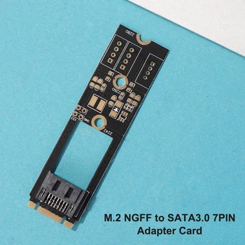 M.2 B-M ключ NGFF към SATA3.0 7-пинов адаптер за замяна на карта за 2242 2260 2280 SDD конектор компютърни аксесоари