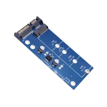 NGFF M.2 адаптер M2 към SATA 3 адаптер M.2 към SATA адаптер SSD M2 към SATA разширителна карта B Key Support 30/42/60/80mm Blue