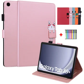 Tablet Wallet PU кожен калъф за Samsung Galaxy Tab A9 Plus Case 11 Inch 2023 Shell за Samsung Galaxy Tab A9 Plus A9+ Cover