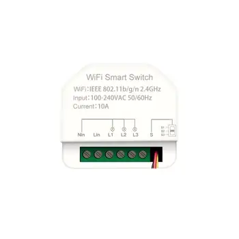 Tuya Alexa Wifi Smart Switch 3gang MINI таймер On-off устройство Casa Inteligente Модули за автоматизация У дома