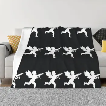 Vanilla Ice Cupid Logo Throw Blanket Picnic Blanket Decorative Throw Blanket разтегателен диван