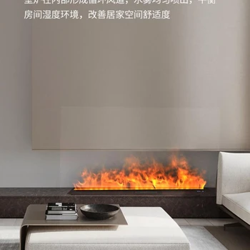 Декорация Европейска и американска вила симулация Пламък камина ядро електронна камина вградена домашна светлина лукс