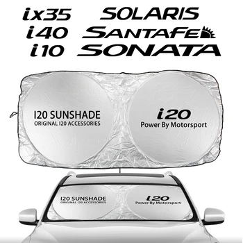 За Hyundai Azera I10 I40 Ix20 Ix35 I30 I20 Sonata Santafe Solaris GDI Auto Car Предно стъкло Слънцезащитен капак Аксесоари