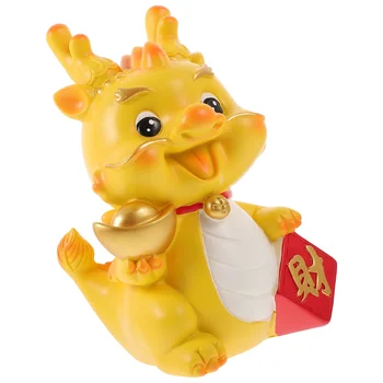 Зодиакален дракон Piggy Bank 2024 година Драконовият талисман Маймуна Спестовна банка Fengshui Статуя на дракон 2024 Китайска Нова Година Благоприятства