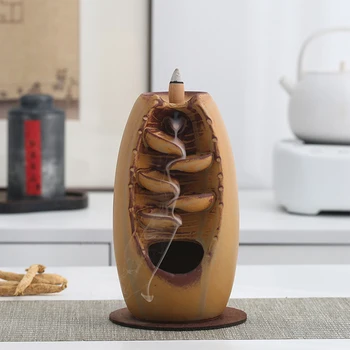 Керамичен ароматерапевтичен орнамент с 10 конуси Държач за дим Тамян Многофункционални аксесоари за медитация