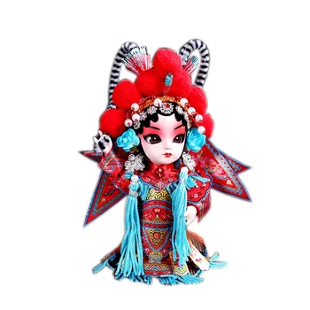 Китайски стил Специален подарък Пекинска опера Копринена кукла Грим за лице Орнаменти Туристически сувенир
