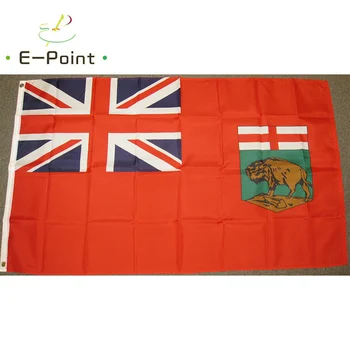 Манитоба флаг Канада провинция 2ft * 3ft (60 * 90cm) 3ft * 5ft (90 * 150cm) размер коледни украси за банер на домашното знаме