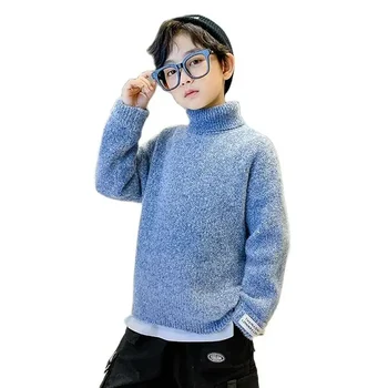 Момче пуловер писмо модел пуловер момчета случайни стил пуловери деца зимни дрехи за момчета 6 8 10 12 14