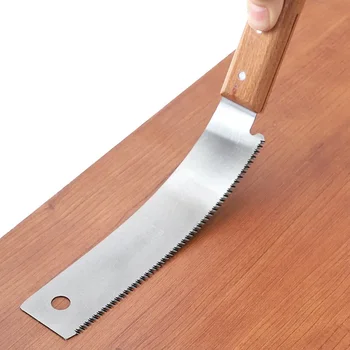 Подстригване Японска стомана Малка дървообработваща остра гъвкава Cut Flush Saw Blade Двустранна ръка за инструменти за триони