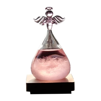 Стъклена бутилка Настолен прогноза за времето Прозрачен декор стъкло Начало Арт Декоративни