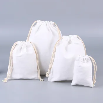 сублимация Празни чанти за шнур Малки торбички за муселин Goodie Торби за многократна употреба Саше за саше Парти за рожден ден Благоприятства DIY Craft Supplie