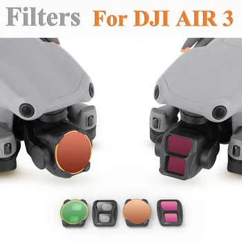 Филтри за DJI AIR 3 Drone обектив филтър комплект MCUV CPL NDPL Регулируема защитна ND4 / 8 / 16 / 32 камера филтър комплект аксесоари