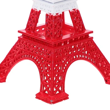 червен бял син Айфеловата кула орнаменти офис коледни подаръци торта Topper сплав декор