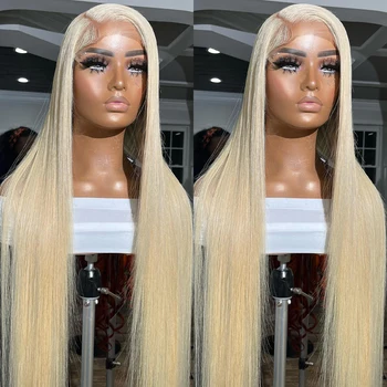 13x4 13x6 613 мед блондинка цвят дантела фронт човешка коса перуки за жени прозрачни бразилски прави фронтални перуки човешка коса