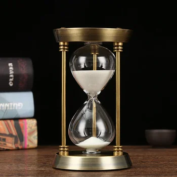 15/30/60 минути Европейски дом време пясъчен часовник таймер обратно броене творчески ретро декорация прозрачно стъкло учене ресторант
