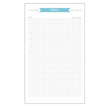 40 листа размер 6-дупка хартия пълнители за бележник плановик дневник млечни продукти (мрежа)