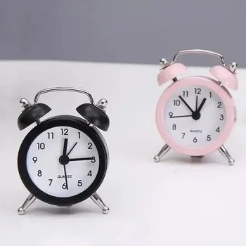 50mm творчески мини будилник мода студент нощно шкафче електронен таймер настолен часовник мързелив класически аларма таблица на едро