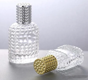 60Pcs 30/50Ml спрей парфюм бутилка ясно стъкло алуминиев капак за многократна употреба пътуване преносим козметичен контейнер фина мъгла пулверизатор