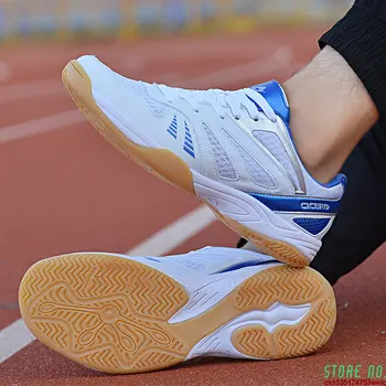 630 Нови мъжки обувки за тенис на маса Дишащи и нехлъзгащи се спортни обувки Дамски обувки за обучение на открито