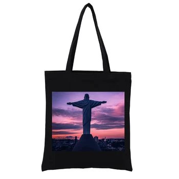 Araxa Lookout Бразилия платно чанта женски чанти Totebag платнени чанти тъкани мъкна случайни чанти смешно дамска чанта купувач мода