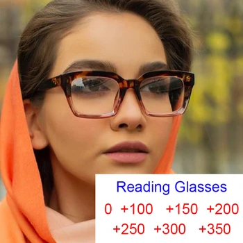 Big Square Anti Blue Light очила жени мъже марка дизайнер оптични очила очила реколта компютър четене очила 0 ~ +3