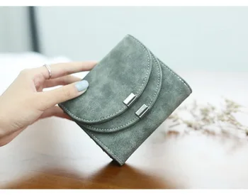 by dhl или ems 20pcs 2017 мода двойно покритие висок клас матова кожа жените чанта кратък дизайн женски чантата 2 пъти пари клип