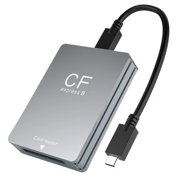 CFexpress Type B четец на карти USB 3.2 10Gbps четец на карти с памет с USB C към USB C / A кабелна поддръжка Android / Windows / Mac OS