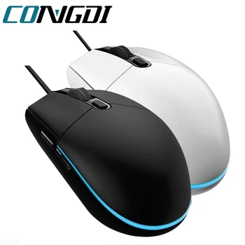Congdi Кабелна геймърска мишка Оптична USB кабелна мишка със страничен бутон Ергономични мишки Mause за лаптоп Office Desktop PC Mouse Gamer