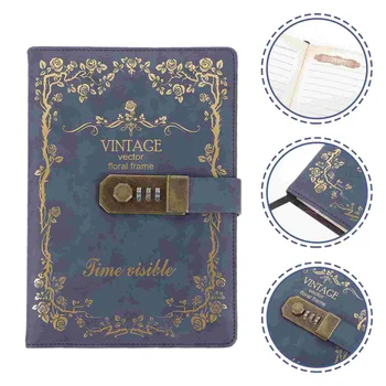 Journal Agenda Notebook Password Creative Scrapbook Gift Portable Notepad Daily