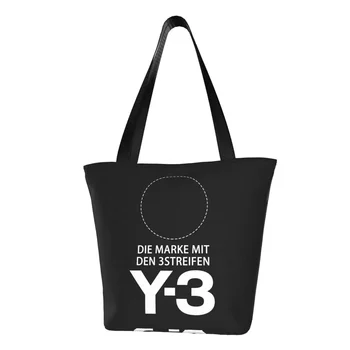 Kawaii Yohji Yamamoto пазарска пазарска чанта за рециклиране на платно за хранителни стоки рамо чанта за купувачи