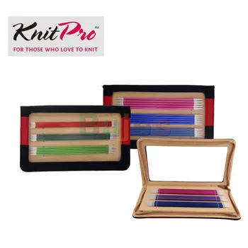 KNITPRO Zing: Плетене щифтове двоен край комплект, дължина 15 см / 20 см. метални игли, направени с превъзходно леко качество