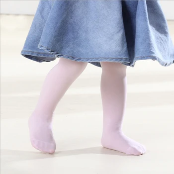 Lovely Бонбони цвят бебе момиче чорапогащи чорапогащник за момичета bebe новородени малко дете бебе балет чорапогащник твърдо кадифе инфантилен 0-2Y