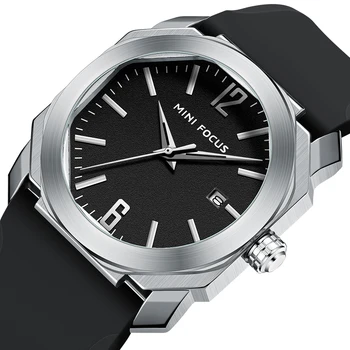MINI FOCUS Моден ръчен часовник за мъже Марка Луксозен кварцов водоустойчив Reloj Hombre Montre Homme Relogio Masculino силиконова каишка