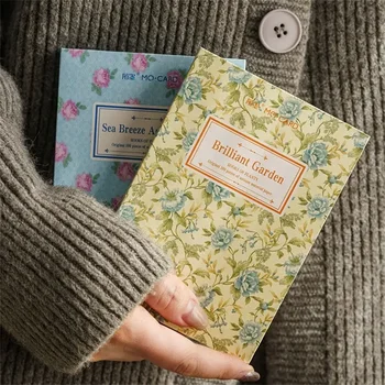 Notepad бележник мини и сметка сменяеми канцеларски материали ръка цветя плановици книга акварел завеси дневник