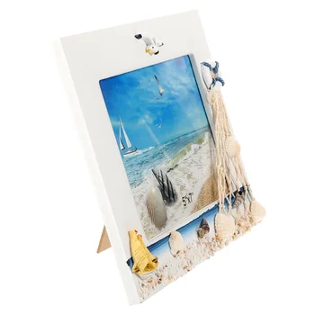 Photo Frame Prop Creative Picture Ocean Holder Displaying Wooden Party Supply Marine Style