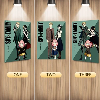 Spy X Family Anime Anya Home Decor Wallpaper 3D лещовиден печат плакат персонализиране 3D лещовидна Flip Picture стена стикер подаръци