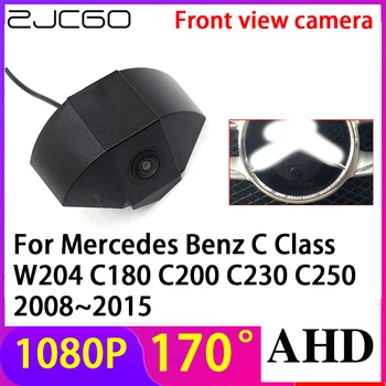 ZJCGO AHD 1080P 170° LOGO Паркинг за автомобили Камера за предно виждане Водоустойчива за Mercedes Benz C Class W204 C180 C200 C230 C250 2008 ~ 2015