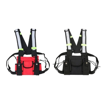  Безжични пейджъри с висока видимост Сандък Rig чанта за безопасност жилетка със светлоотразителни ленти Нов дропшип