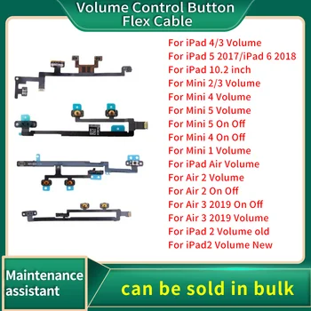  Бутон за контрол на силата на звука Flex кабел за iPad 5 6 7 8 Въздушен мини 1 2 3 4 5 10.2 2017 2018 2019 2020 Включване на захранването Ключови части