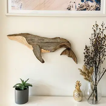 Декорация на китове Здрава екологична стена орнамент морски елемент кит стена декорация за приятели